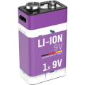 Ansmann Li-Ion Akku 9 V E-Block mit USB-C-Ladebuchse, 9 V, 340 mAh Ansmann Li-Ion Akku 9 V E-Block mit USB-C-Ladebuchse, 9 V, 340 mAh