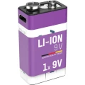 Ansmann Li-Ion Akku 9 V E-Block mit USB-C-Ladebuchse, 9 V, 340 mAh Ansmann Li-Ion Akku 9 V E-Block mit USB-C-Ladebuchse, 9 V, 340 mAh